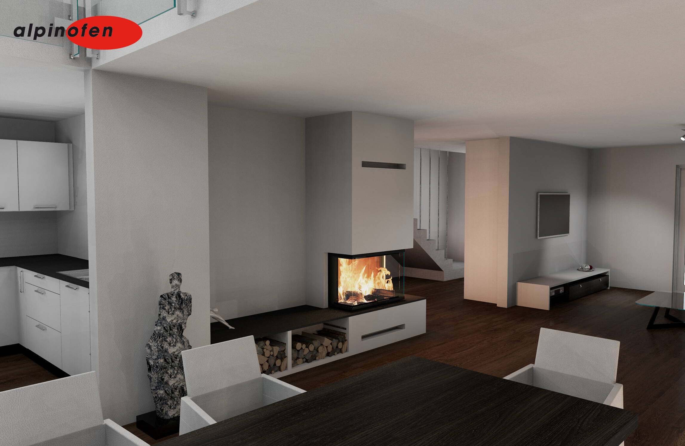 Cheminée CAD Planung von Alpinofen