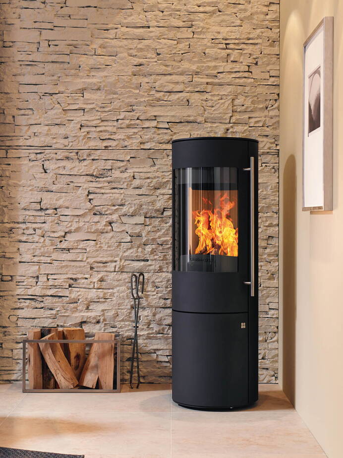 Poêle Cheminée Tipas Plus Compact Acier noir 
