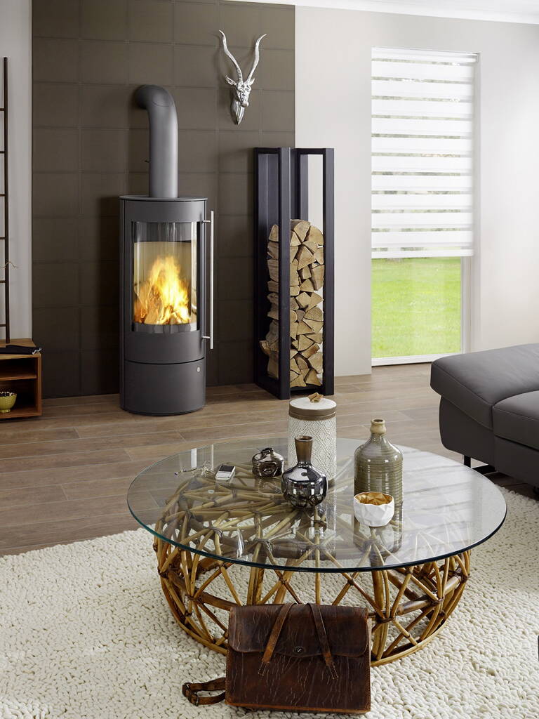 Poêle Cheminée Palena Compact Acier noir 