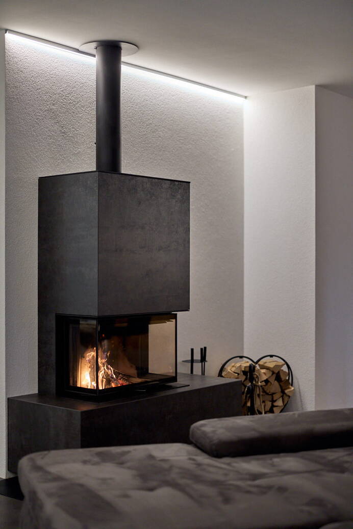 Schwedenofen neocube C20 Keramik Montagebeispiel