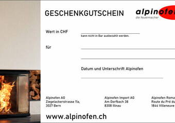 Gutschein Alpinofen