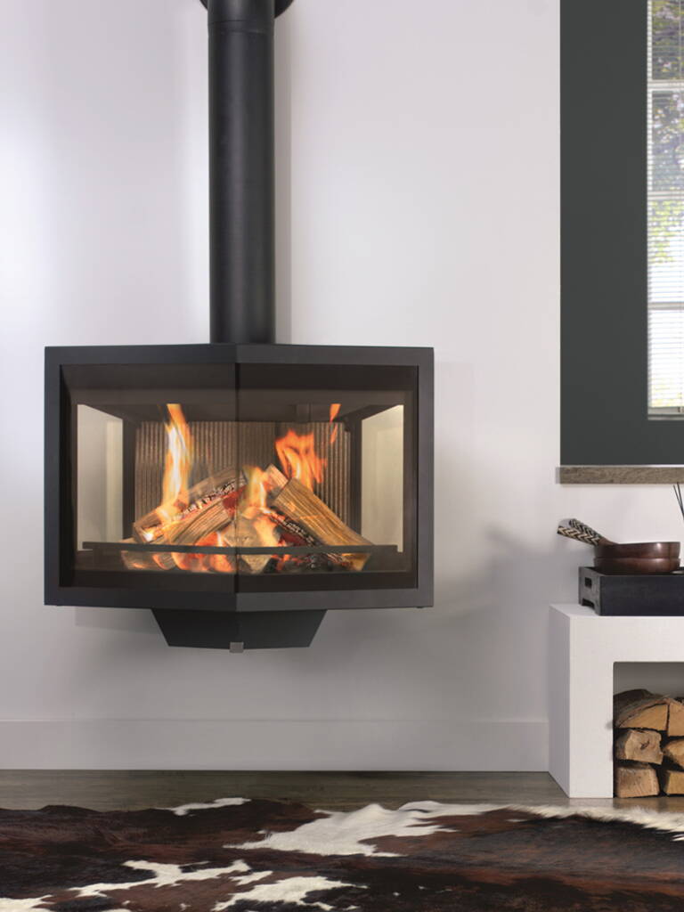 Poêle Cheminée Black Diamond Acier noir 