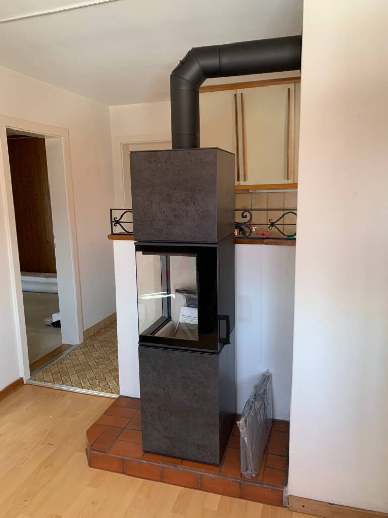 Schwedenofen Neocube S10 Keramik Montagebeispiel