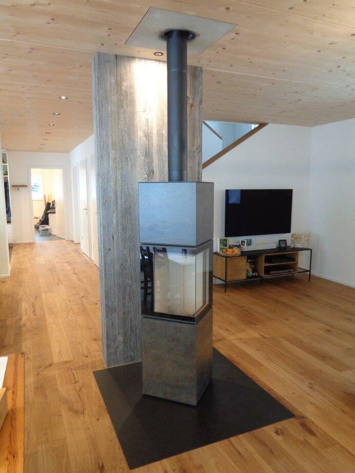 Poêle Cheminée Neocube S10 Céramique Exemple d’installation