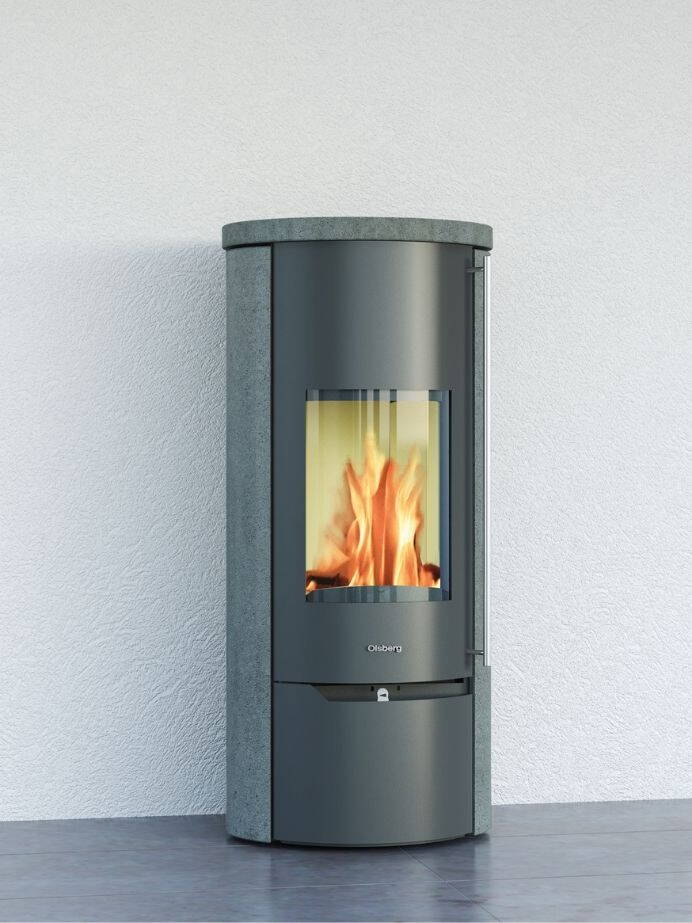 Schwedenofen Termoisotta D.S.A. wasserführend, Guss schwarz