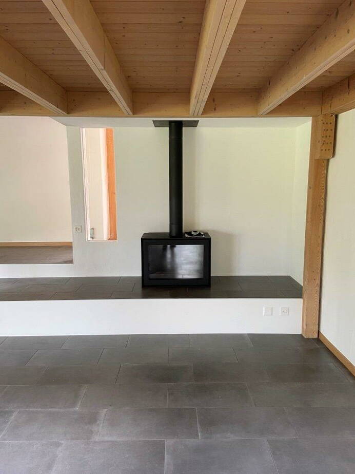 Schwedenofen WAN2075 Front Black Edition Montagebeispiel