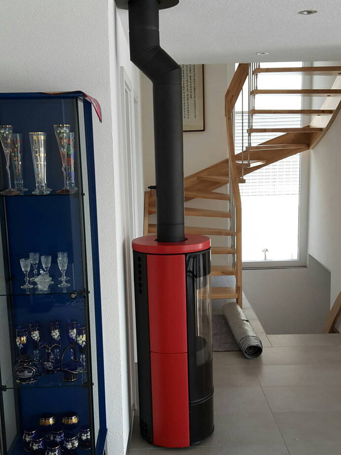 Schwedenofen Tipas 3 Compact Keramik Montagebeispiel