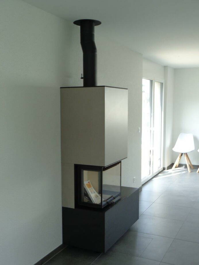 Schwedenofen neocube C20 Keramik Montagebeispiel