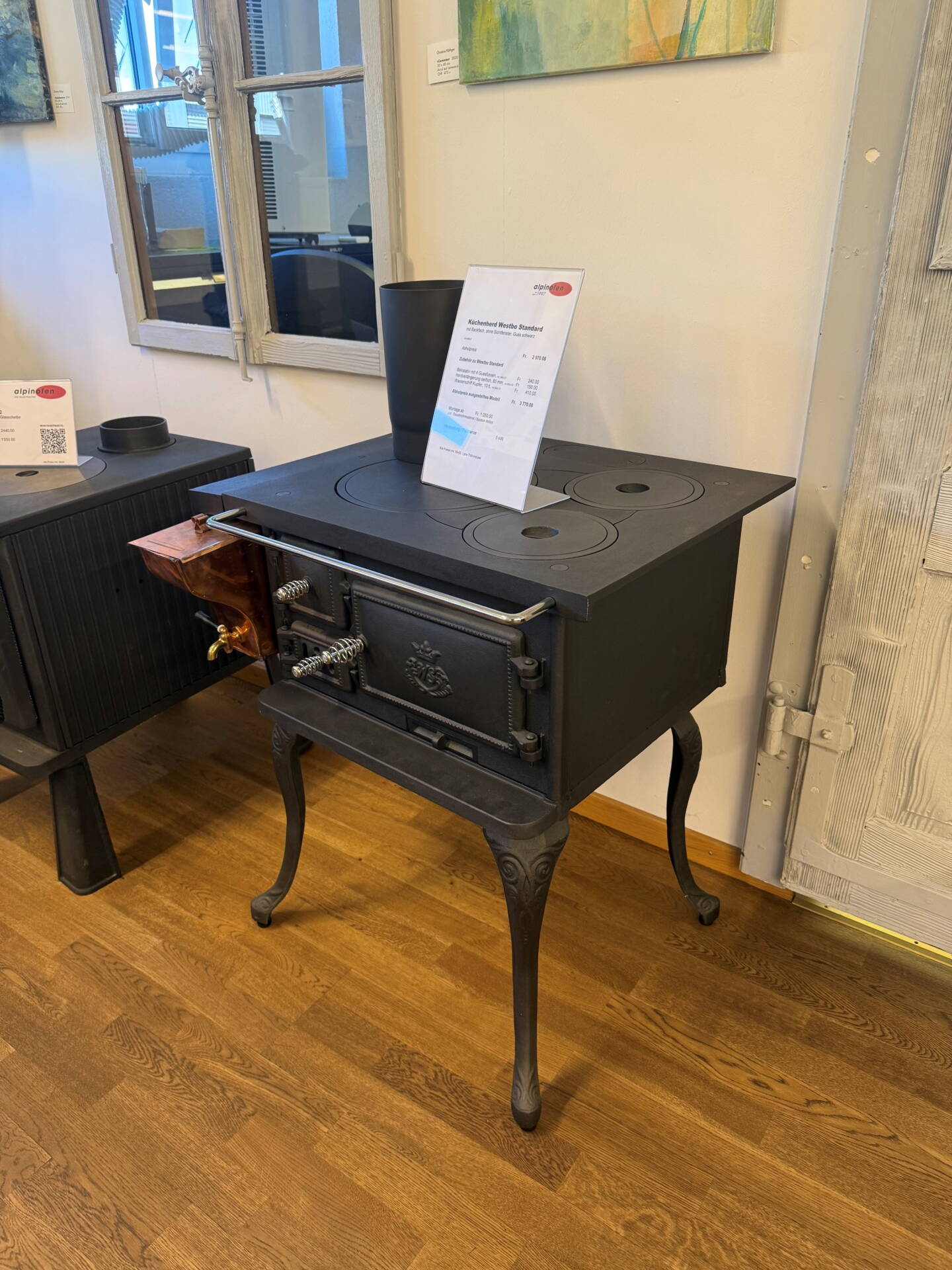Cuisinière à bois

Westbo Standard Fonte noir au lieu de CHF 3 770.- seulement CHF 2 800.-