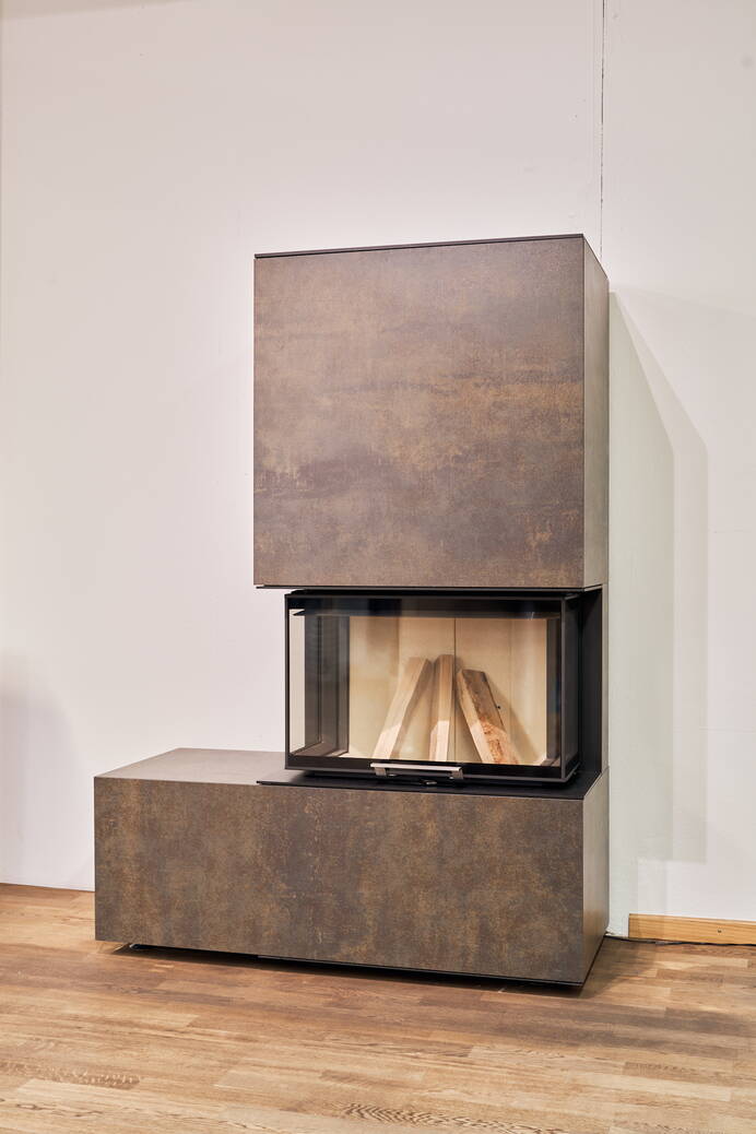 Poêle Cheminée neocube P23 Céramique Exemple d'installation