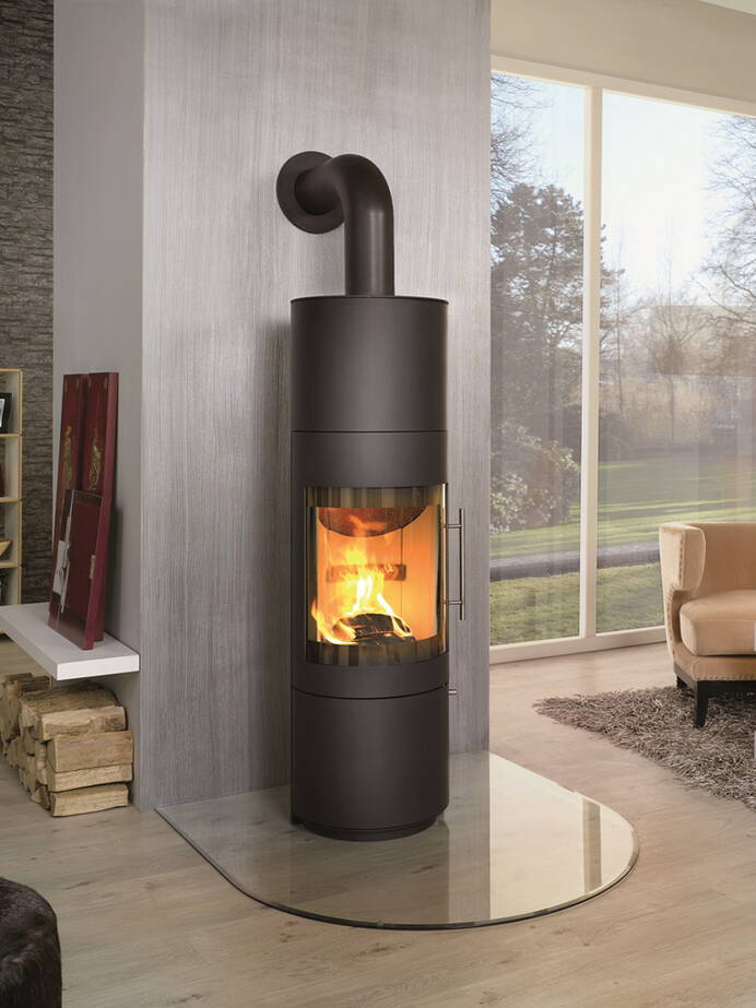Poêle Cheminée Hark 117 ECOplus Acier noir 