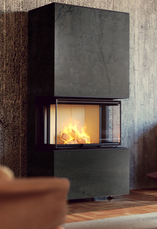 Schwedenofen neocube P20 Steel Edition Montagebeispiel