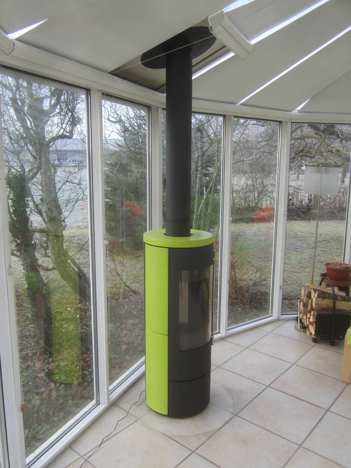 Schwedenofen Tipas 3 Compact Keramik Montagebeispiel