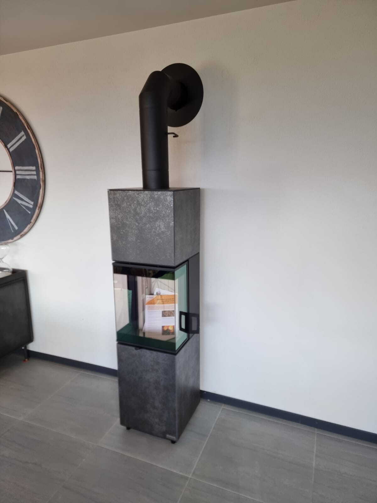Poêle Cheminée Neocube S10 Céramique Exemple d’installation