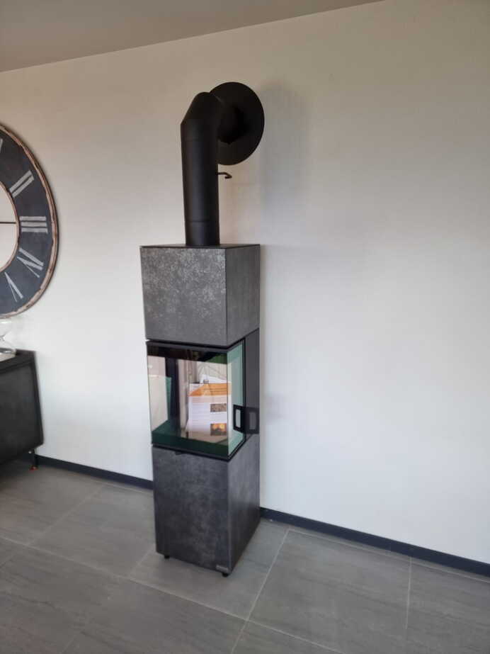 Poêle Cheminée Neocube S10 Céramique Exemple d’installation