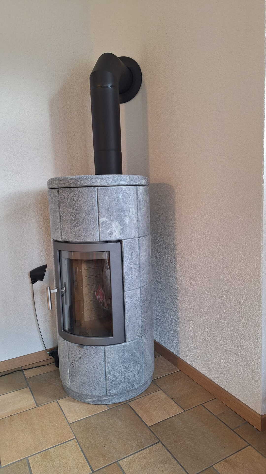 Poêle Cheminée Neocube S10 Céramique Exemple d’installation