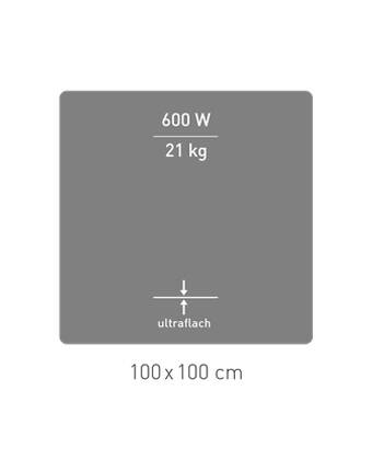 HEAzs Heizpanel 100x100 cm