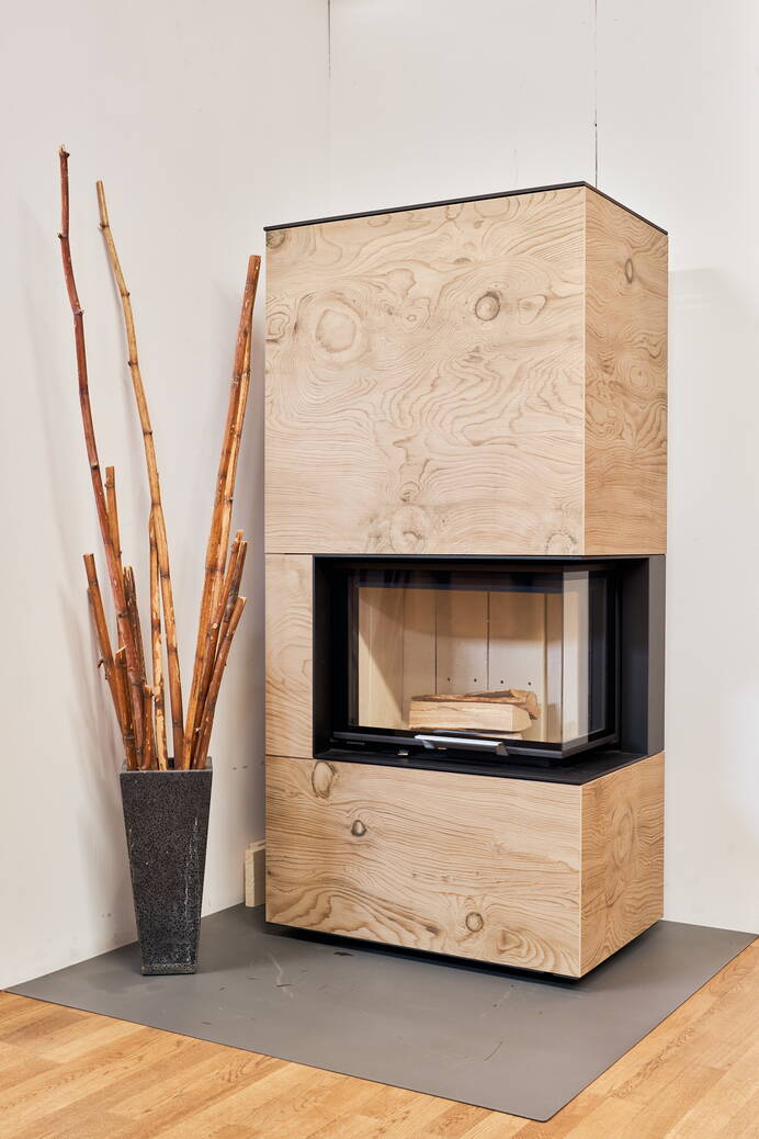 Schwedenofen neocube C20 Keramik Montagebeispiel