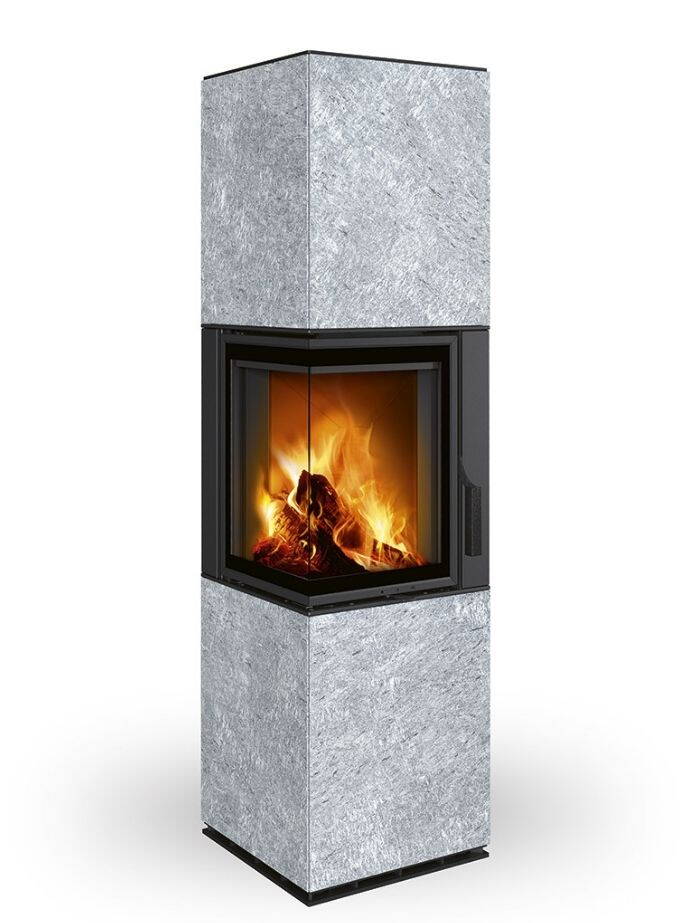Poêle Cheminée Harmony L HA Poêle Cheminée Harmony L HA pierre naturelle