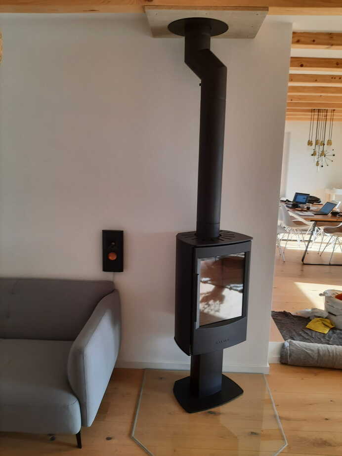 Poêle Cheminées Wiking Miro 2 Exemple d'installation