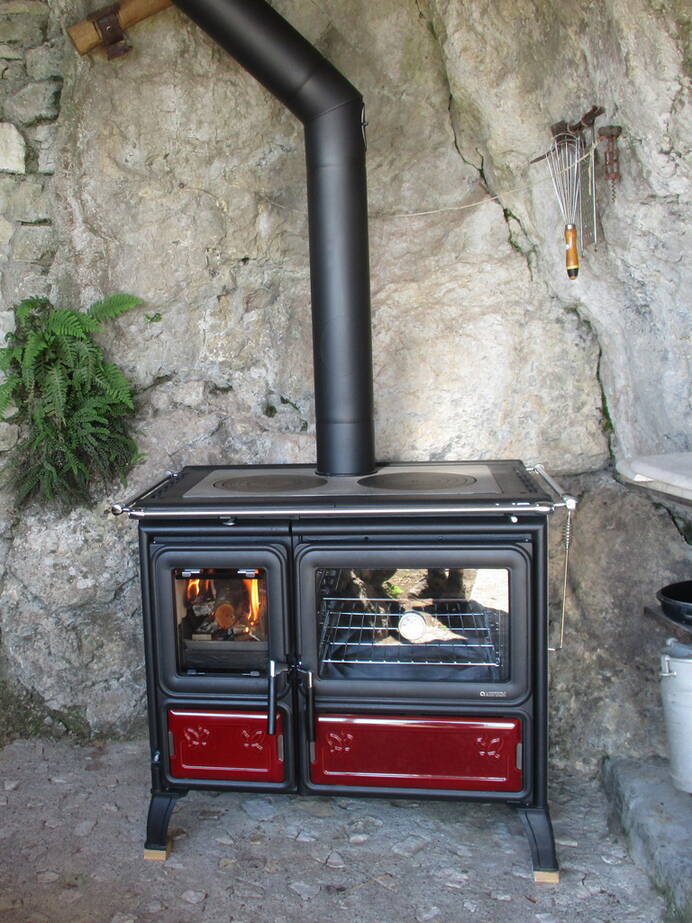 Schwedenofen Milly Keramik Montagebeispiel