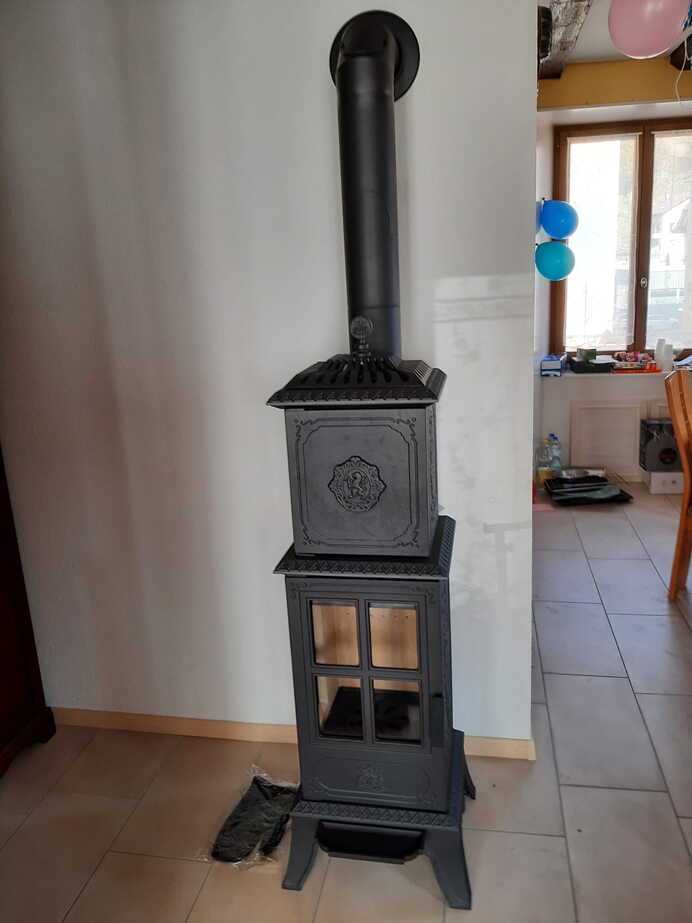 Schwedenofen Westbo Estelle Montagebeispiel