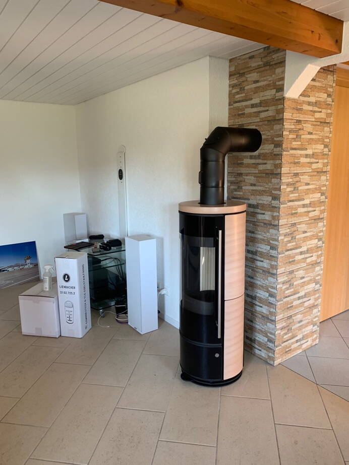 Schwedenofen Tipas 3 Compact Keramik Montagebeispiel