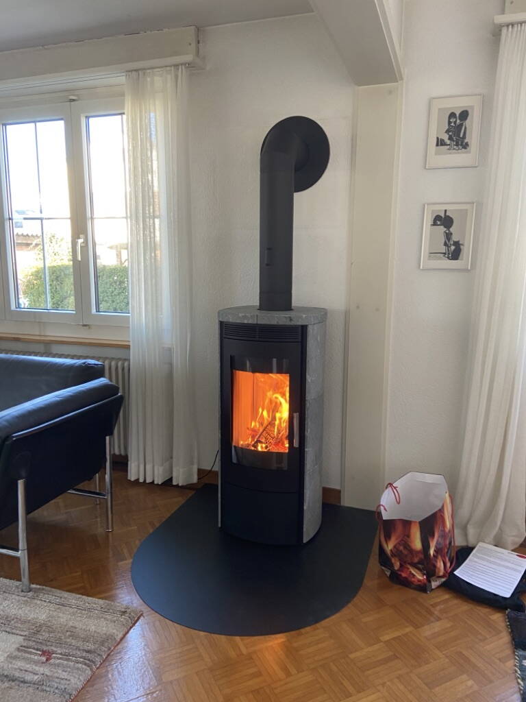 Poêle Cheminée Hark 130 GT ECOplus pierre ollaire Exemple d’installation