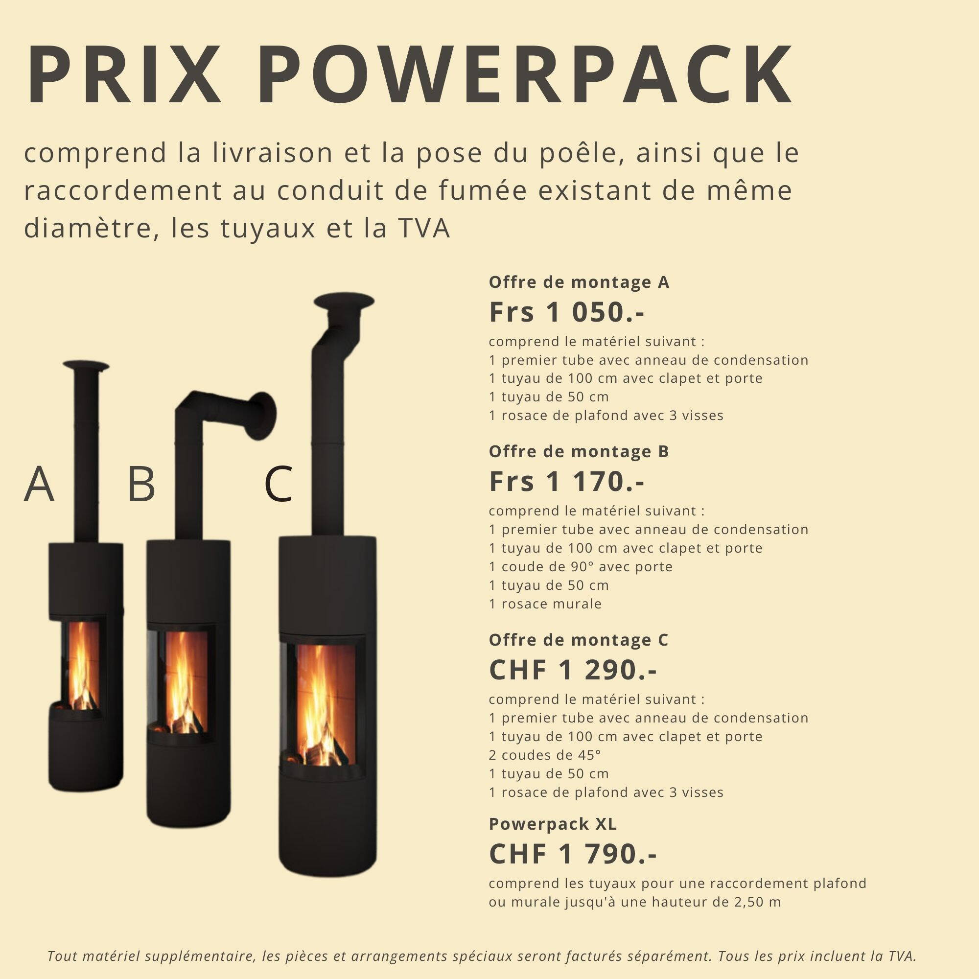 Prix montage