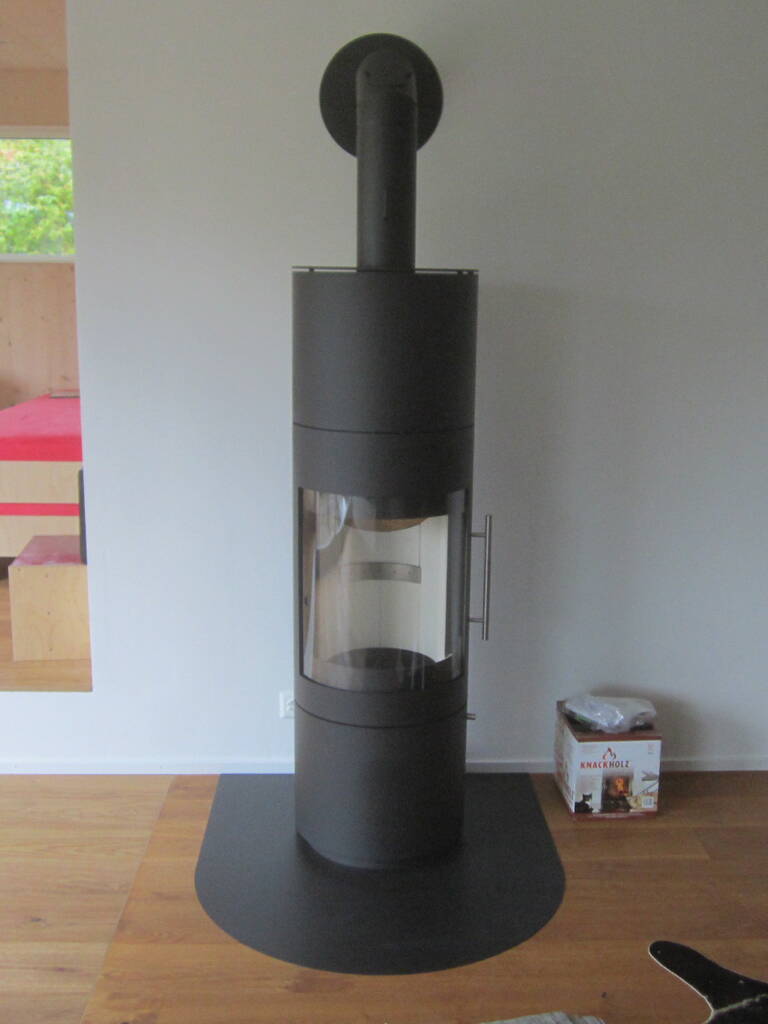 Poêle Cheminée Hark 117 ECOplus Acier noir Exemple d’installation